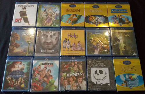 350 x Brand New, Still Sealed, Original, Blu Ray DVD Collection Incl 3D's