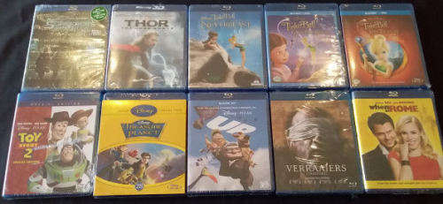350 x Brand New, Still Sealed, Original, Blu Ray DVD Collection Incl 3D's