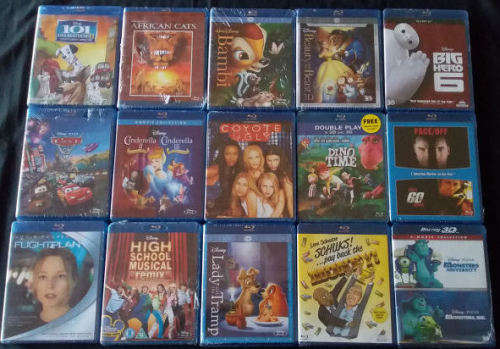 30 x Brand New, Still Sealed, Original, Blu Ray Collection Incl 3D's