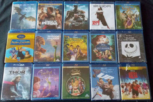 30 x Brand New, Still Sealed, Original, Blu Ray Collection Incl 3D's