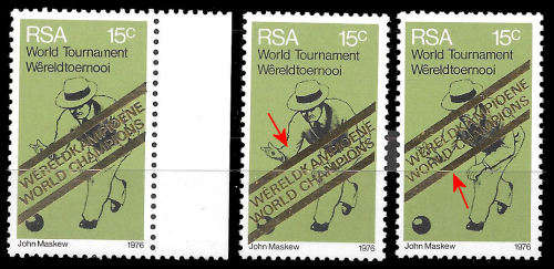 1976 Bowls Winners, 1 x Large shift Gold Down and 1 x Large shift Gold Up