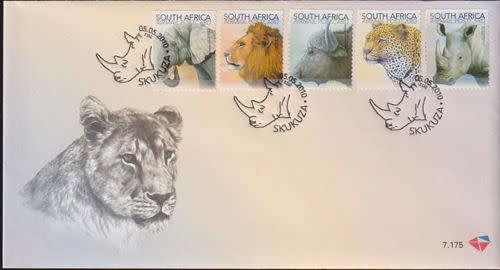 RSA 2010 FDC 7.175 BIG FIVE BOOKLET SELF ADHESIVE