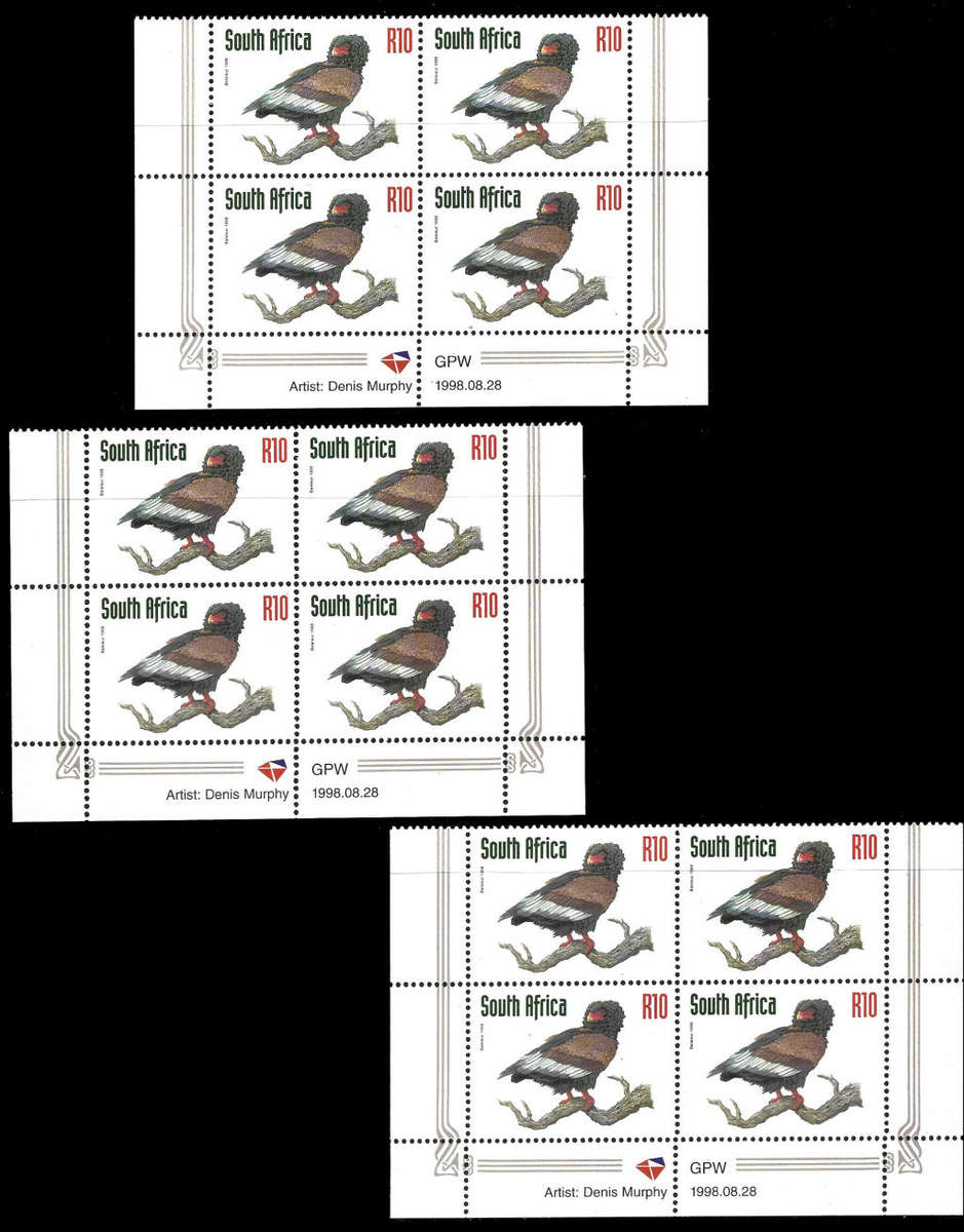 6th Def. Redrawn 3 x Controls R10 1998.08.28 De La Rue Paper