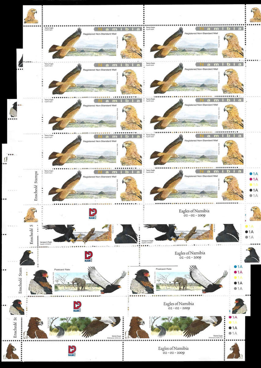 2009 Eagles , Set of 4 Values in FULL SHEETS, RARE, SACC 647/650