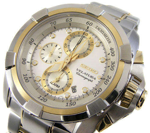 SEIKO VELATURA Elite Series Sapphire Glass 7T62 Alarm Chronograph