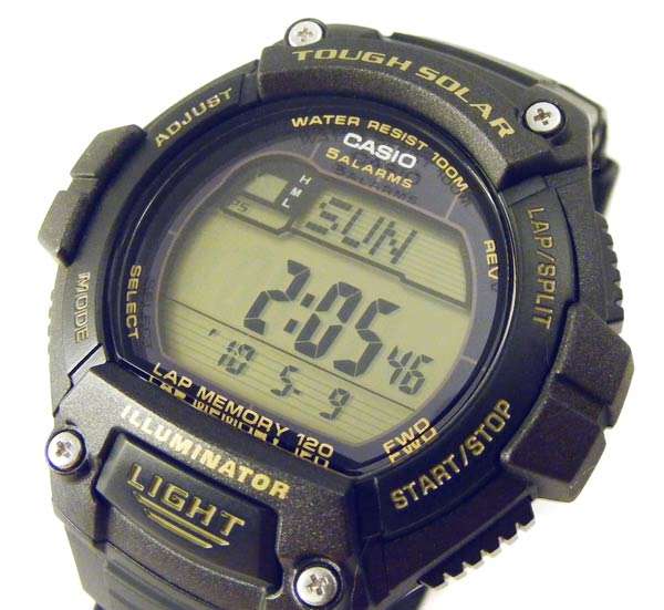 CASIO Illuminator Tough Solar Powered WorldTime - Lap Memory - 5 Alarms - 100m WR