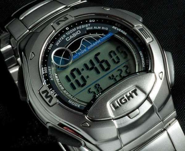 CASIO Illuminator MoonData TideGraph - 5 Alarms - 10 Year Battery - 100m WR