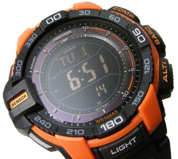 New Model CASIO PROTREK PRG270 3 Sensor Solar - Compass, Barometer, Altimeter, Thermometer!