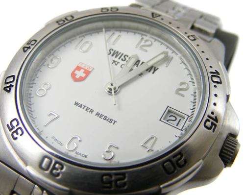 Swiss Army stainless steel Quartz with diver bezel