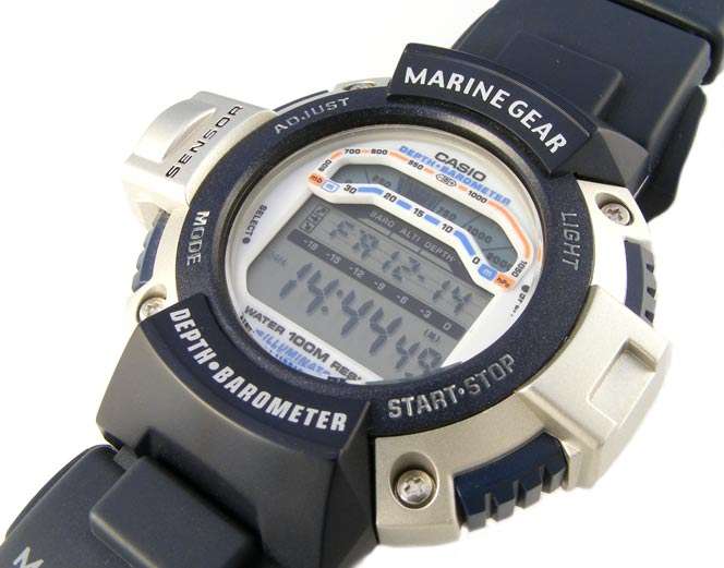 CASIO SEAPATHFINDER Marine Gear  depth, alti, barometer!