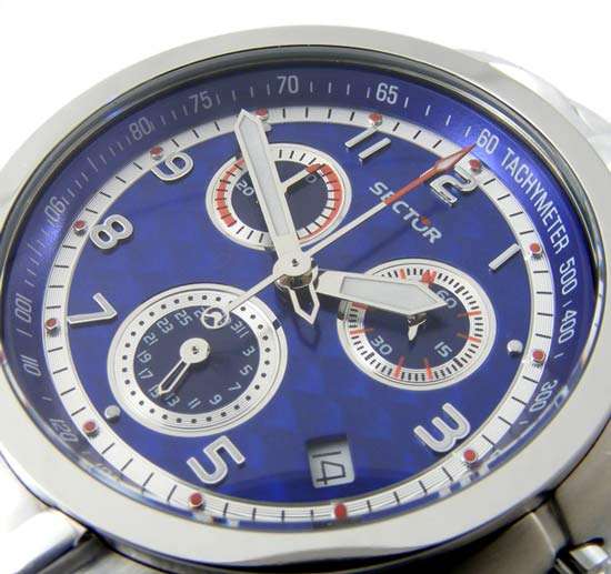 SECTOR 1/10sec SWISS mvt Tachymeter Sport Chronograph!