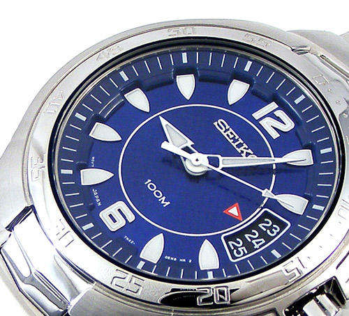 SEIKO Blue Ocean 100m SCROLL DATE QUARTZ