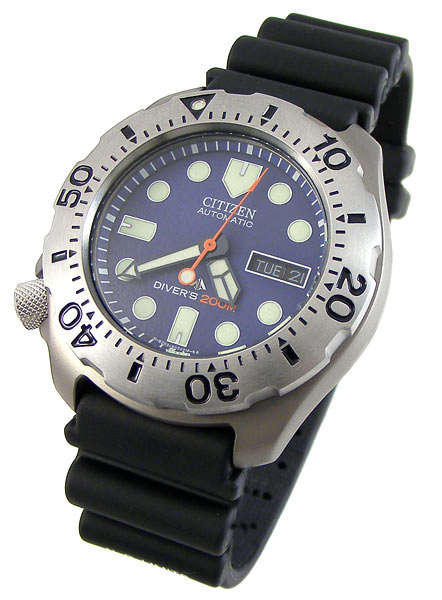 CITIZEN TITANIUM PROMASTER 200M AUTO SCUBA blue