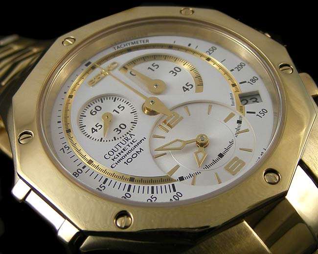 SEIKO COUTURA Kinetic Sapphire Tachymeter Chrono **R7899**