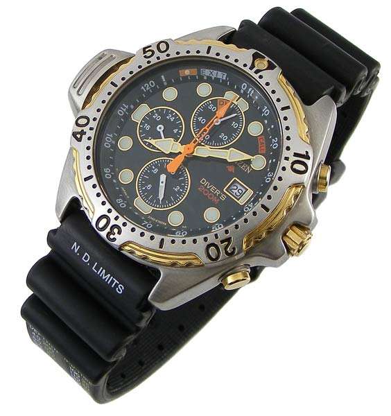 CITIZEN AQUALAND Depth Display Chronograph DIVER!