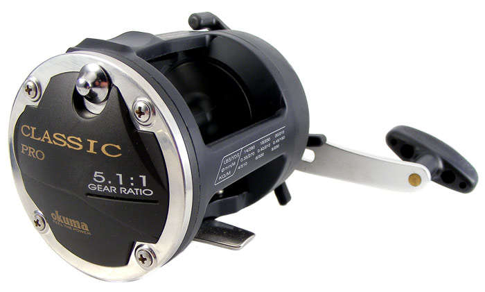 New OKUMA CLASSIC PRO CL202L LevelWind Graphite Reel