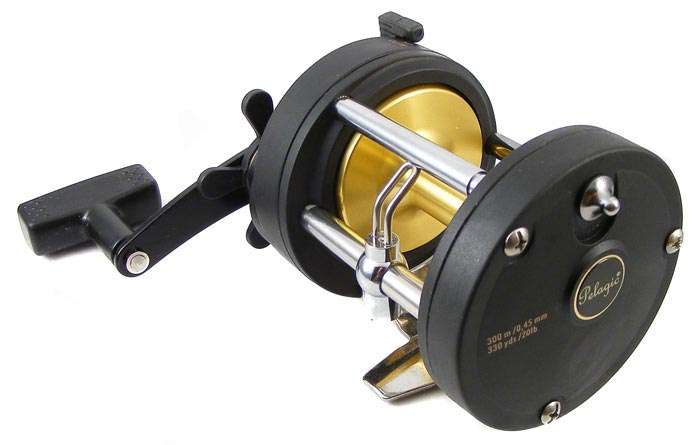 PELAGIC KT300AL Graphite/Aluminium Levelwind Fishing Reel!