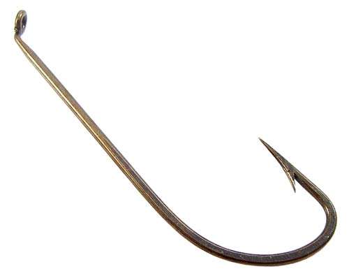 Genuine MUSTAD Bronzed Hamecons Hooks 3/0 Box 0f 100!