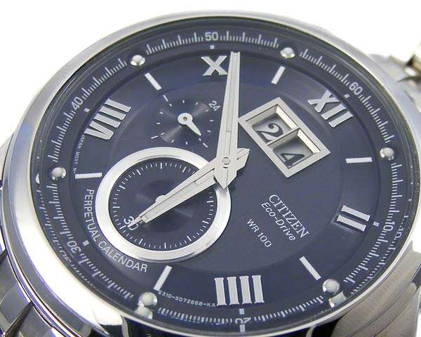 CITIZEN Eco-Drive TwinDate Perpetual Calendar Roman 24 Hour!