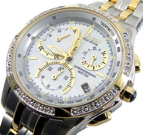 CITIZEN Ladies Eco-Drive Diamond MO Pearl Chrono! *R5999*