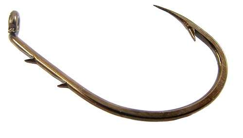 Genuine MUSTAD Bronzed Beak Hooks size 2 Box of 100