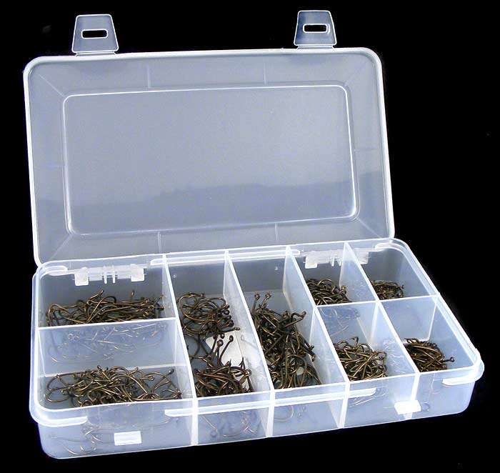 EXCLUSIVE selection 400 MUSTAD HOOKS no.1-8 Great Angler's Gift!