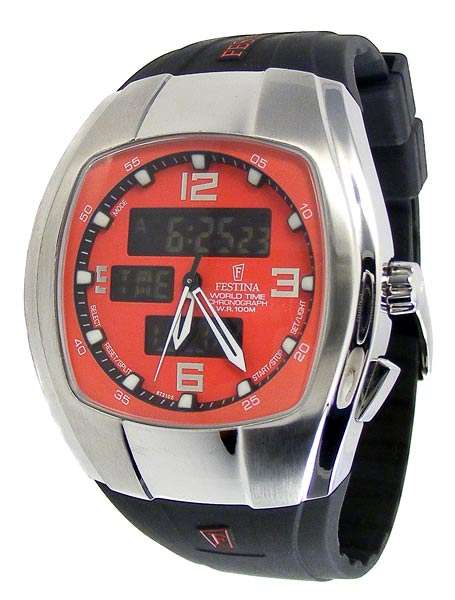 FESTINA Sport 5 World Time AnaDigi  Alarm Chronograph