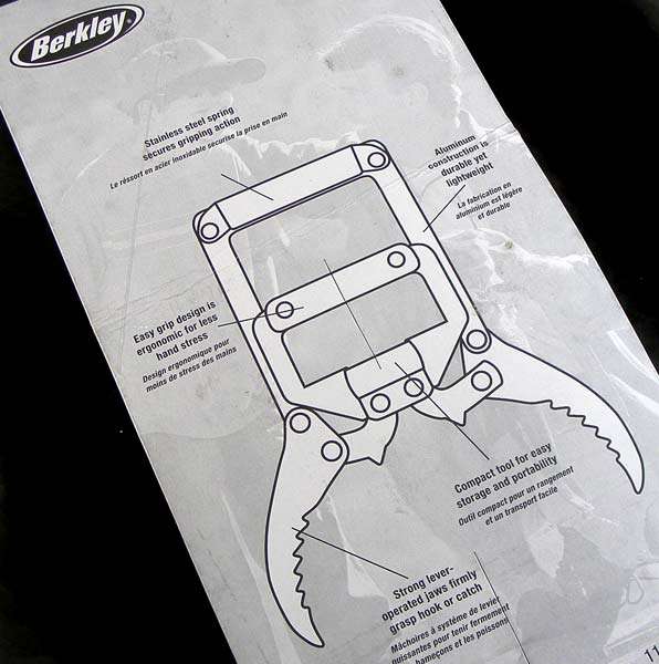 BERKLEY Fish Gripper Lever Jaws Tool!