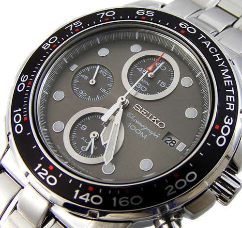 SEIKO SplitSecond Tachymeter Alarm Dual Time Chronograph! With Seiko box and 1 year dealer warranty!