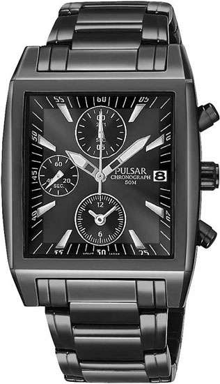 PULSAR by SEIKO mens Ion Plated s/s 1/20 Chronograph