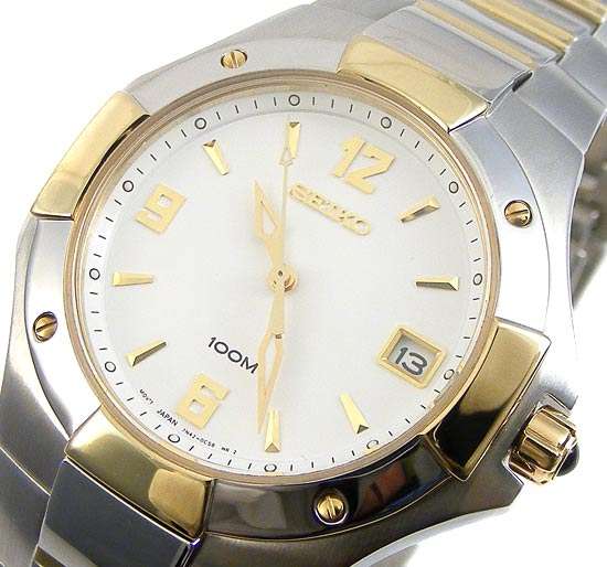 SEIKO Coutura Sapphire Crystal TwoTone Quartz!