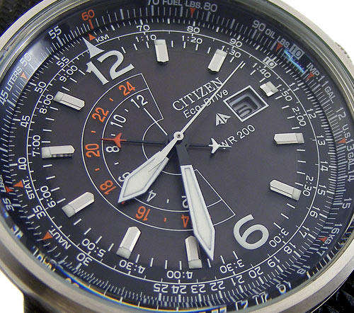 CITIZEN Promaster Dual Time Pilot Sliderule Eco-Drive Nighthawk! **R6599.00**