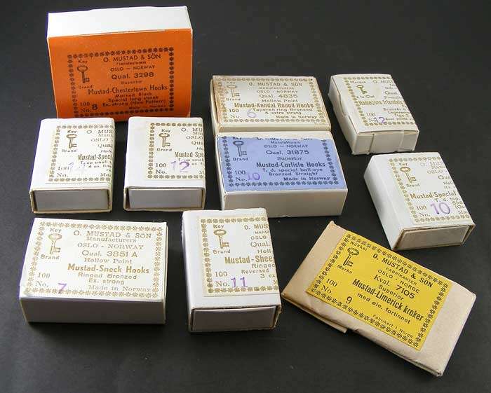 EXCLUSIVE selection 1000 MUSTAD LIGHT TACKLE HOOKS in original boxes!