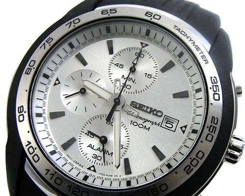 SEIKO RACING SERIES Alarm Dual Time Tachymeter Chronograph