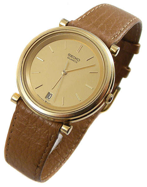 SEIKO Gold tone Quartz Gents Dress watch