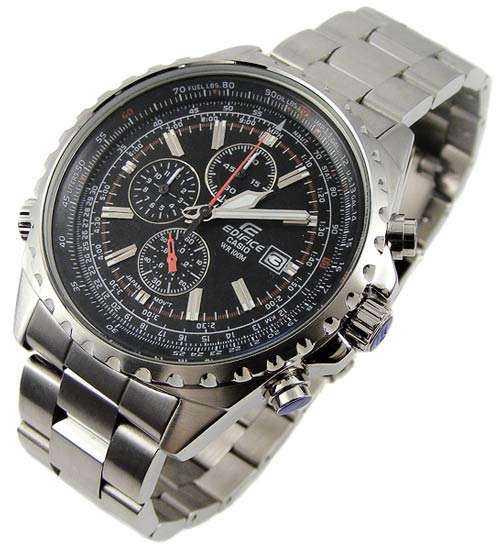 CASIO EDIFICE Aviator Computation SlideRule Pilot's Chronograph!