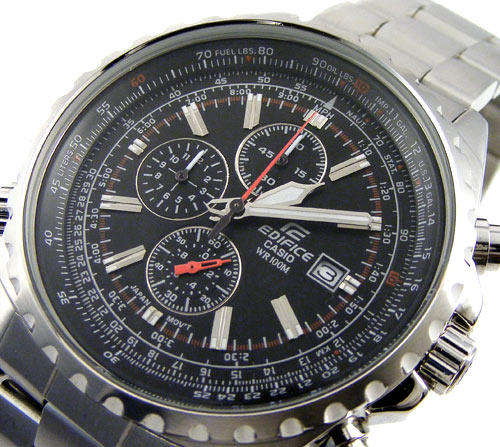 CASIO EDIFICE Aviator SlideRule Pilot's Chronograph!  100% POSITIVE SELLER!