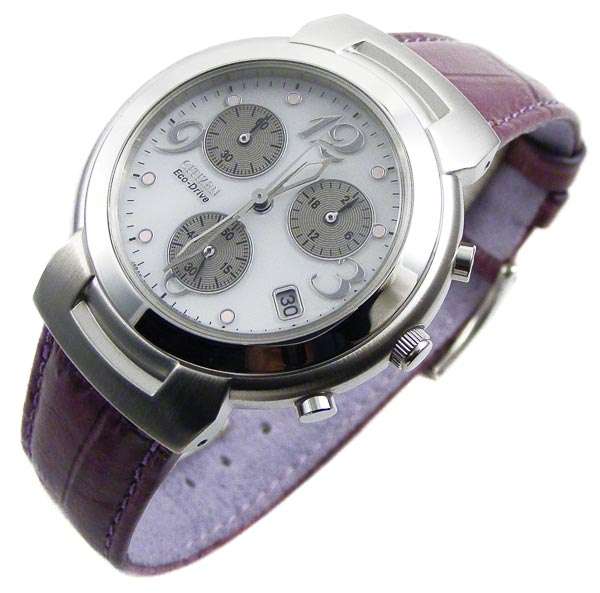 CITIZEN Ladies Eco-Drive fashionable Chronograph! Powered by light- no more batteries!