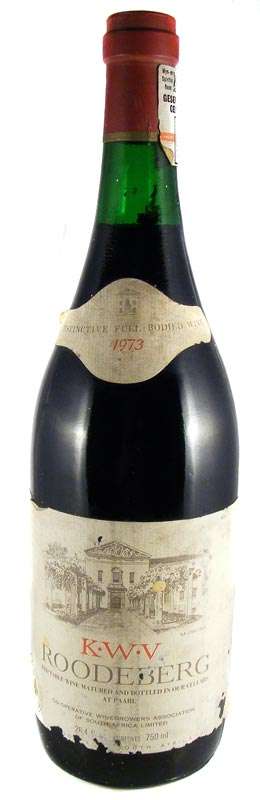 KWV ROODEBERG 1973 - Deceased Estate Wine Collection Auction!