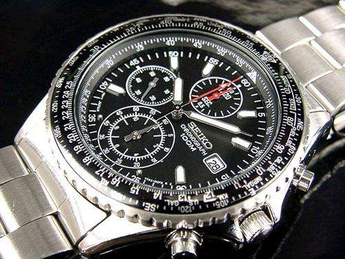 SEIKO aviator's FLIGHTMASTER Slide Rule Oyster Chronograph
