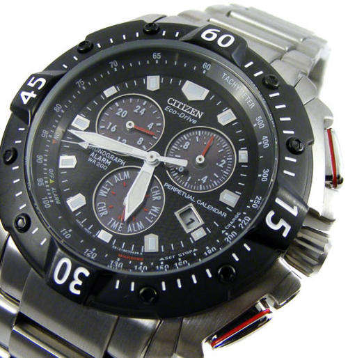 CITIZEN Perpetual Tachy Alarm Chrono **R6599**