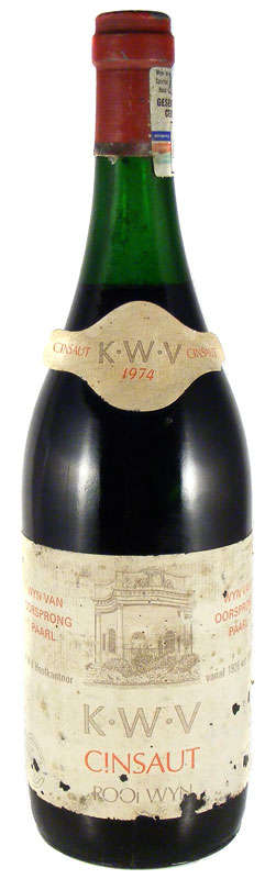 KWV CINSAUT 1974 - Deceased Estate Wine Collection Auction!