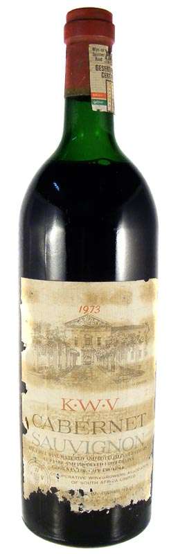 KWV CABERNET SAUVIGNON 1973- Deceased Estate Wine Collection Auction!