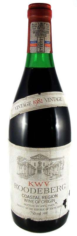 KWV ROODEBERG 1982- Deceased Estate Wine Collection Auction!