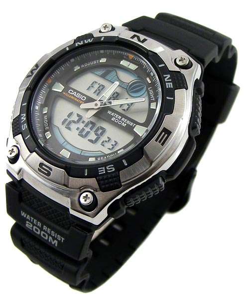 CASIO MARINE GEAR TIDE/MOON 200m Marine Sports Active Dial Chronograph