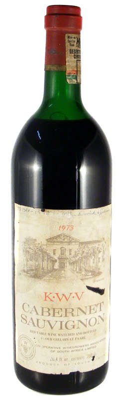 KWV CABERNET SAUVIGNON 1973- Deceased Estate Wine Collection Auction!
