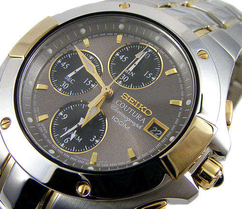 SEIKO COUTURA SAPPHIRE Alarm Dual Time Chronograph