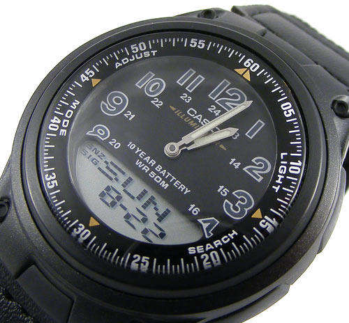 CASIO ILLUMINATOR ANALOGUE/ DIGITAL ALARM WORLDTIME CHRONO AUTO CALENDAR