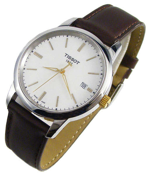 TISSOT Gent's Swiss Sapphire Calendar Quartz Dress watch - only 8mm