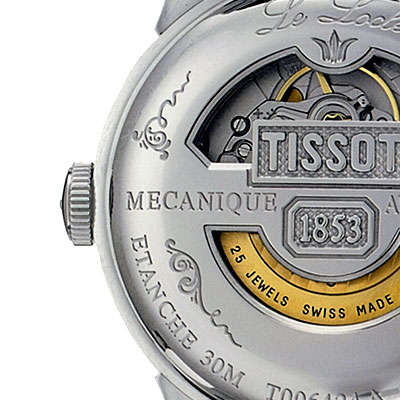 Exquisite TISSOT LE LOCLE 25 Jewel Automatique Mecanique Masterpiece! Silver dial  S/s